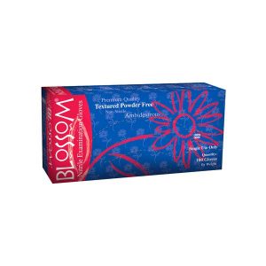 Blossom Soft Nitrile Powder-Free Textured DARK BLUE Exam Gloves